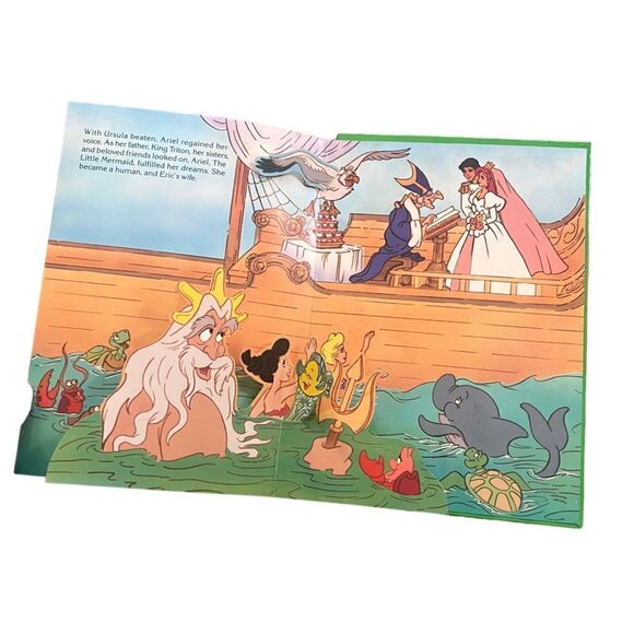 DISNEYS THE LITTLE MERMAID POP-UP BOOK 1991 First Edition - Picture 4 of 6